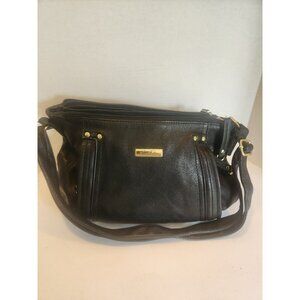 Marc Fisher Black  Leather Shoulder Bag
